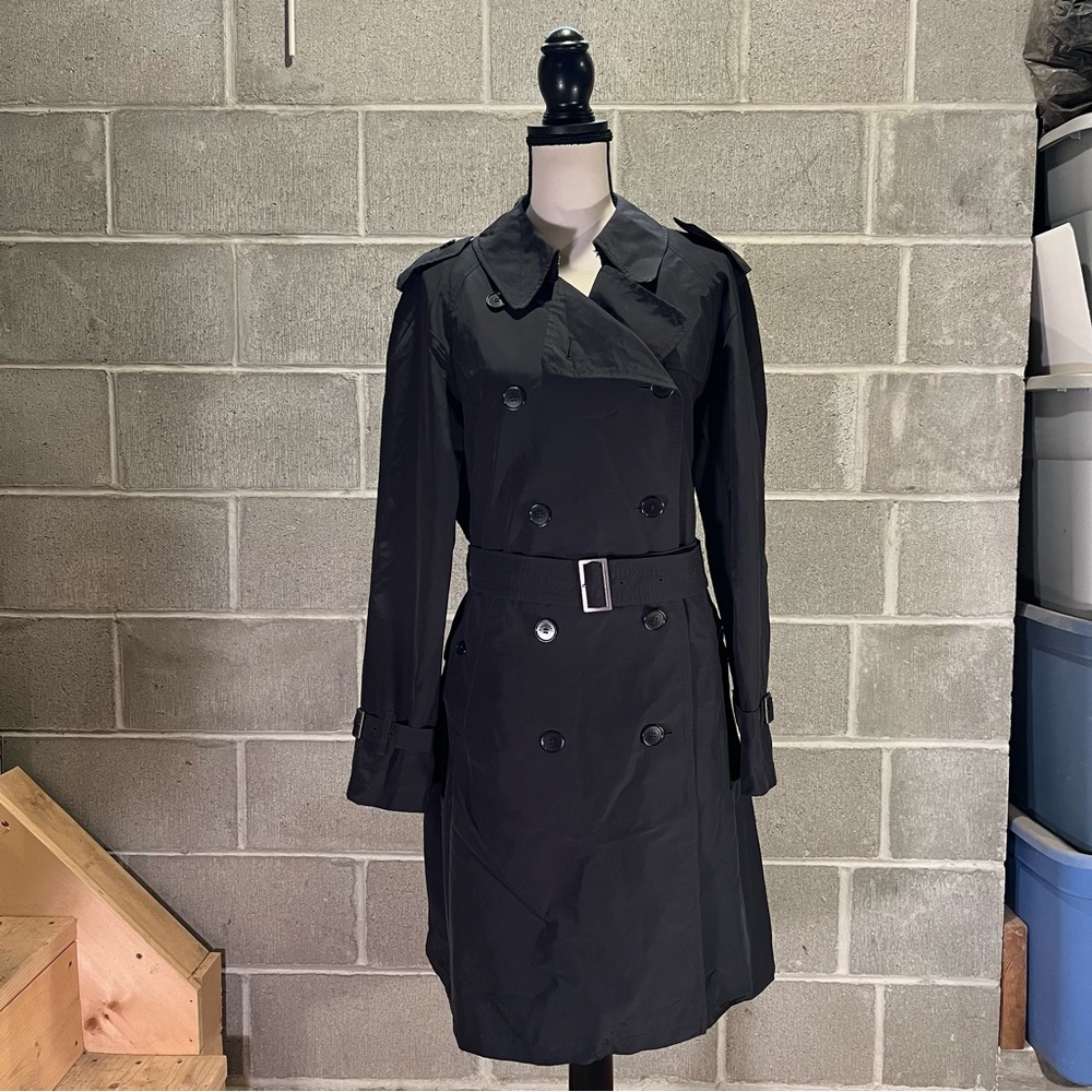 Burberry trench coat.